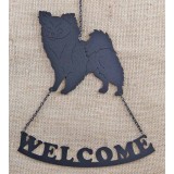 CHIHUAHUA LONG COAT WELCOME SIGN